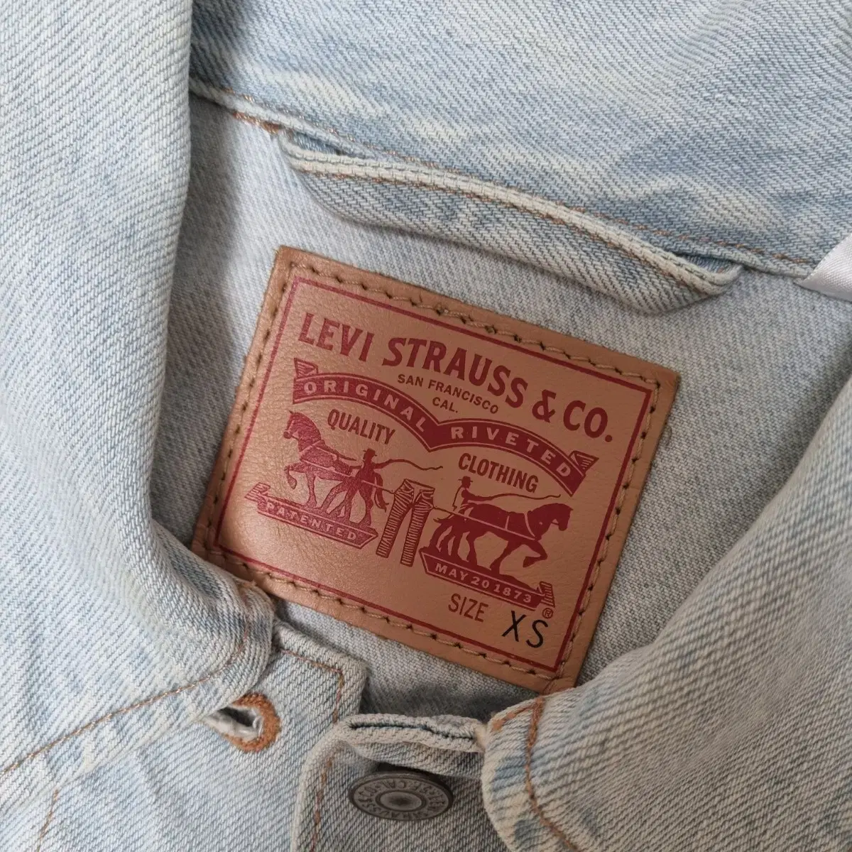 LEVI'S 리바이스 데님 패치 청자켓