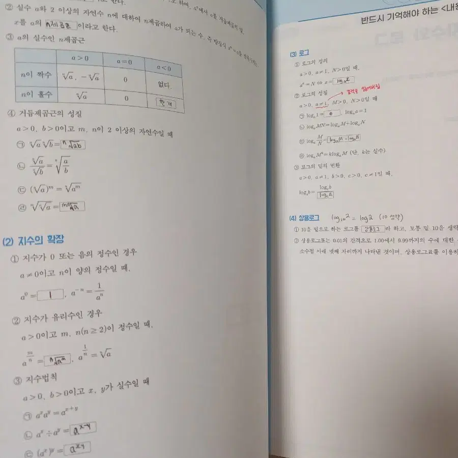 양승진 기출코드 수학 1 + 수학 2