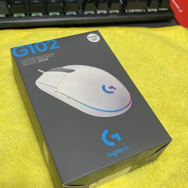 로지텍 G102 화이트 미개봉