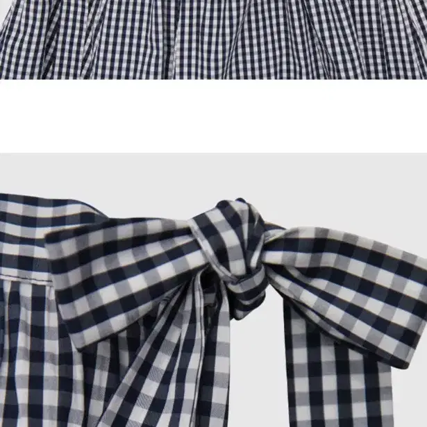 (프레클) 메이드 체크 랩스커트 side bow scallop skirt