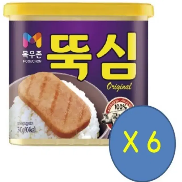 목우촌 뚝심 340g 6캔