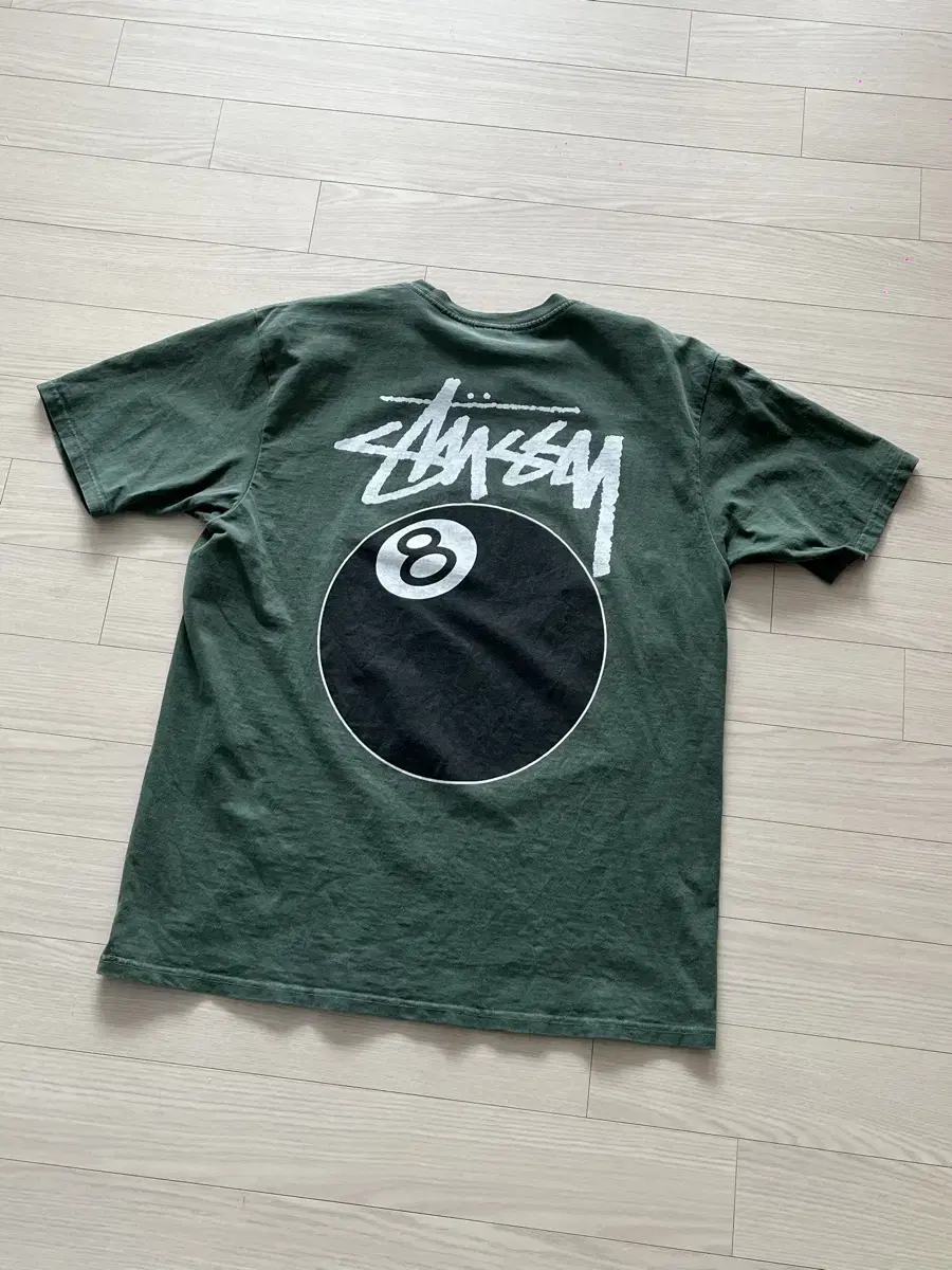 [빈티지] stussy 스투시 8볼 피그먼트 다이드 티셔츠 그린