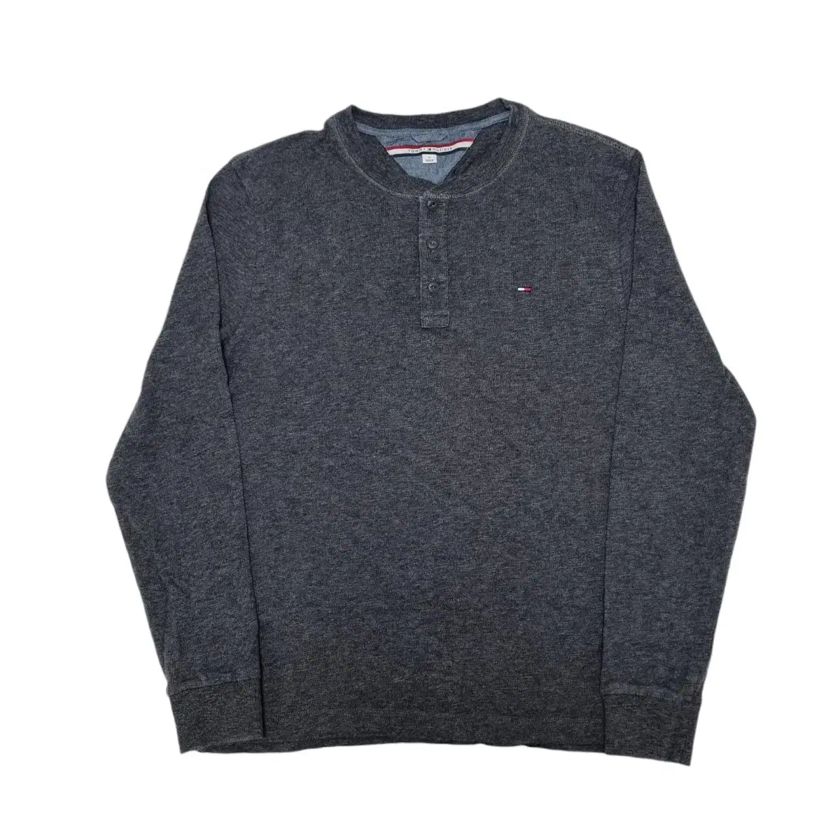 TOMMY HILFIGER Tommy Henley Neck Long Sleeve Tee