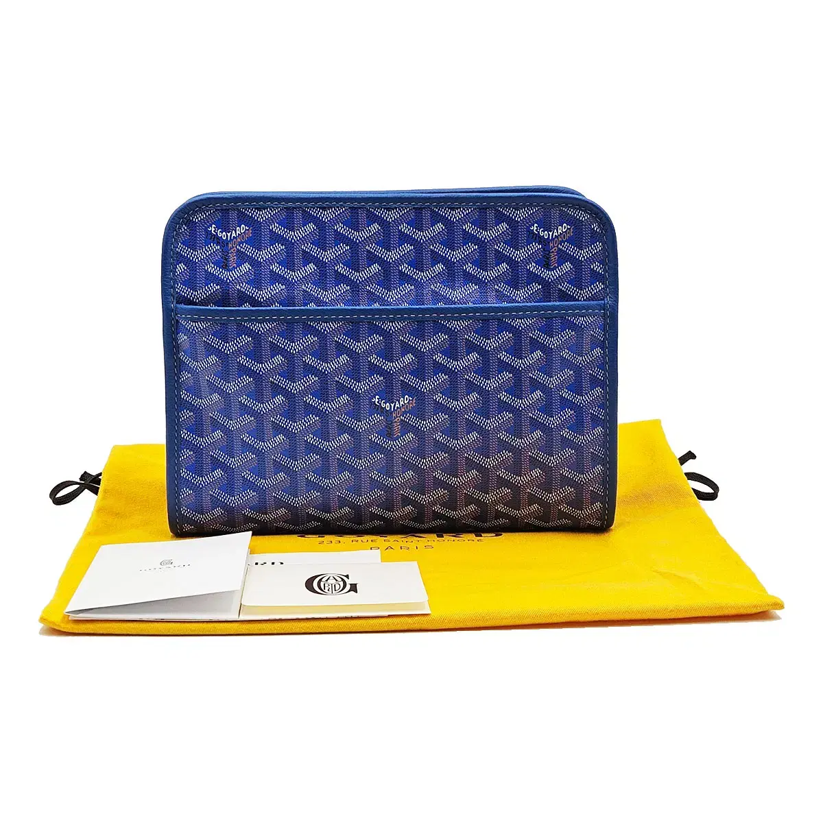 고야드 Goyard 블루 고야딘 쥬방스 MM 파우치 클러치