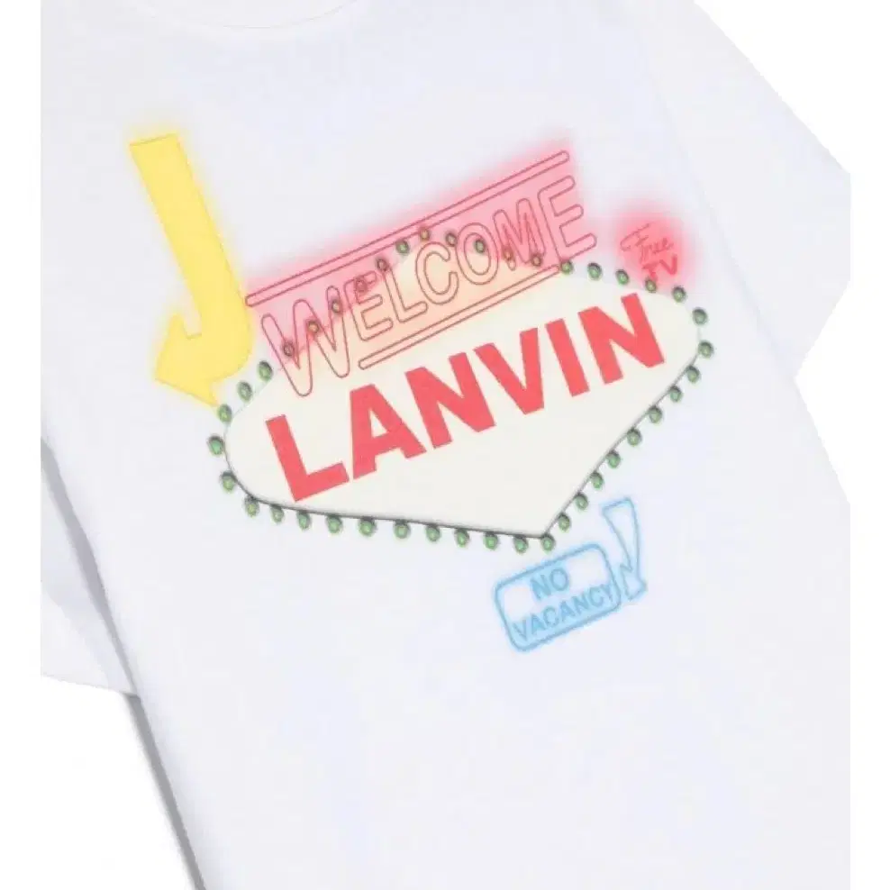 랑방 티셔츠 LANVIN T-SHIRT WHITE