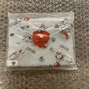 MICHU COQUETTE PVC 러브 레터 파우치