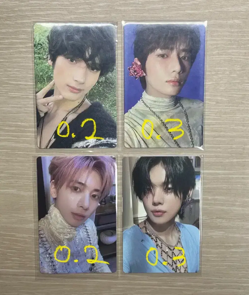 txt yeonjun beomgyu taehyun hueningkai photocard