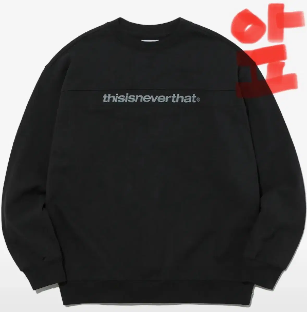 This Is Never Never That Logo Crew Neck Sweatshirt (XL)