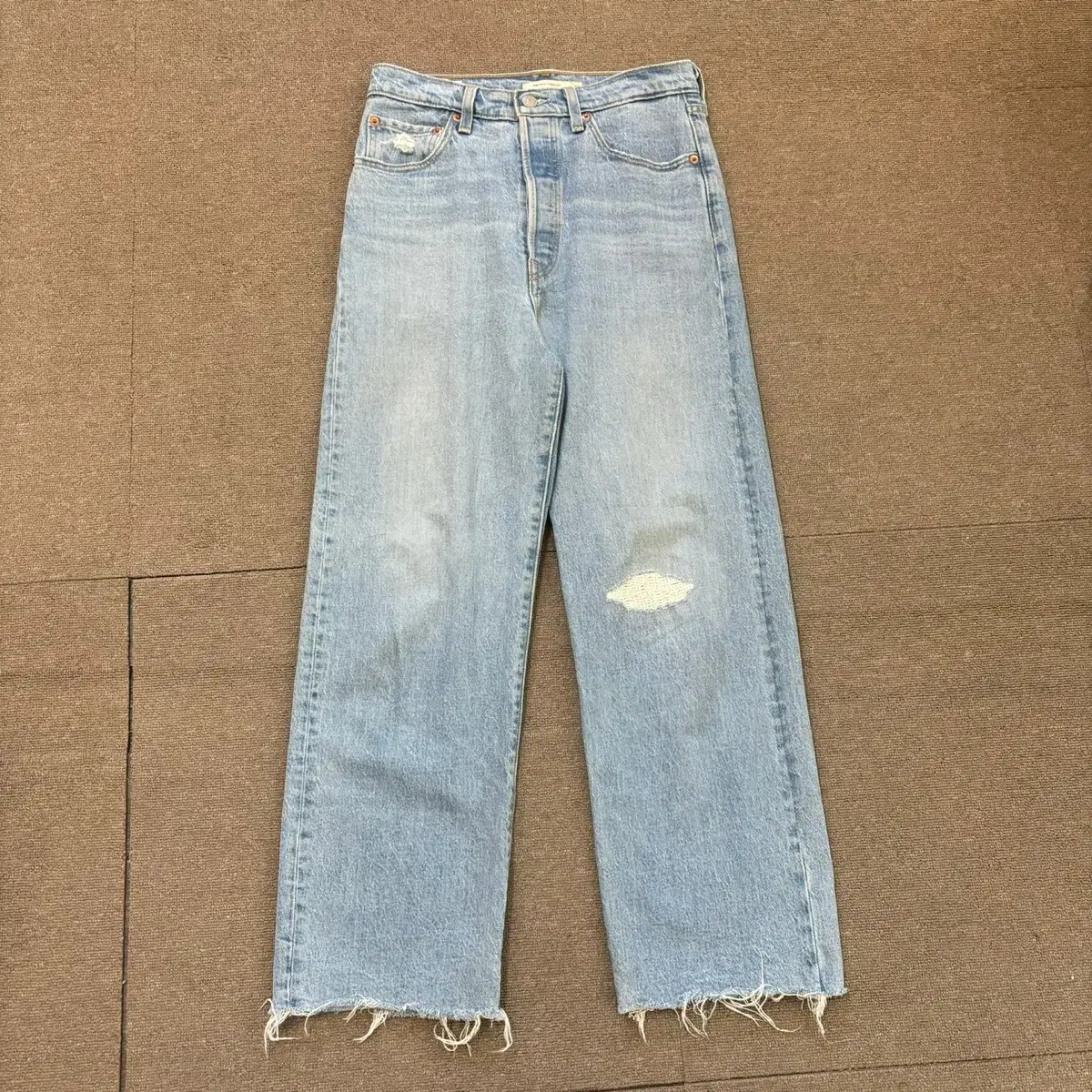 Levi's Washed Denim Trousers Size 28