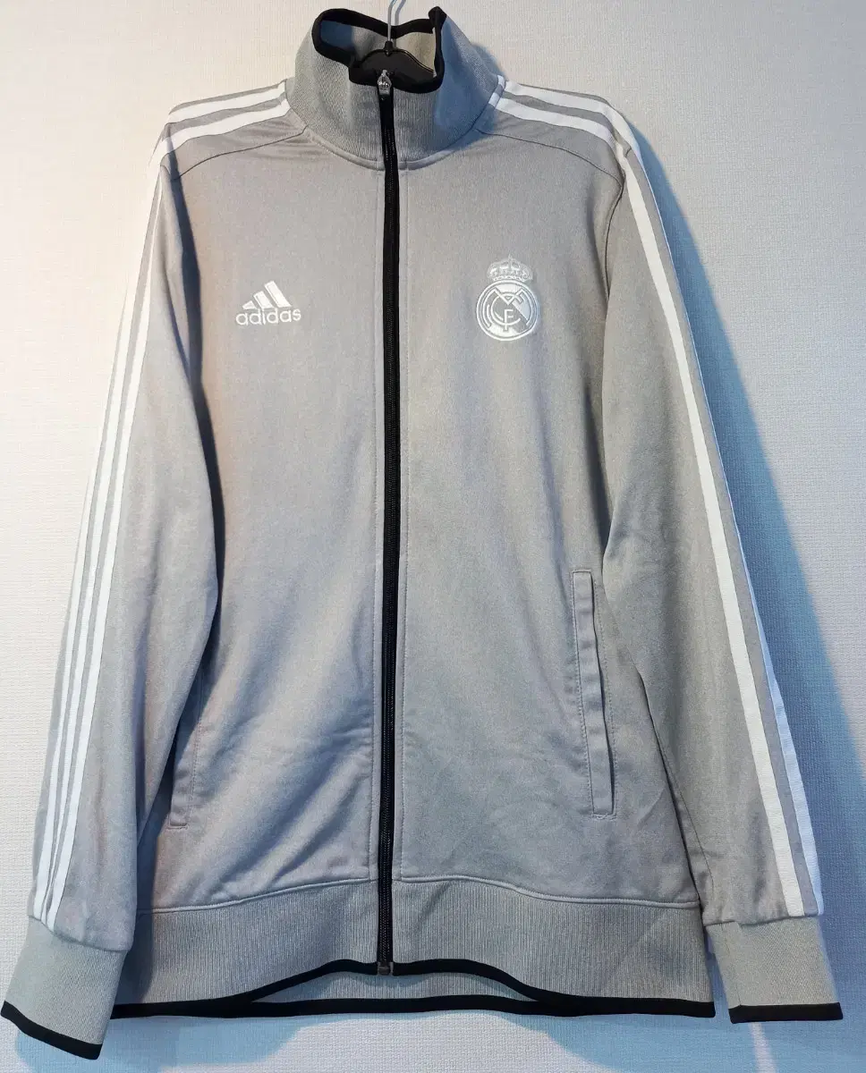 Adidas Rare Captain Real Madrid Gray Track Top Jersey Zip Up 90