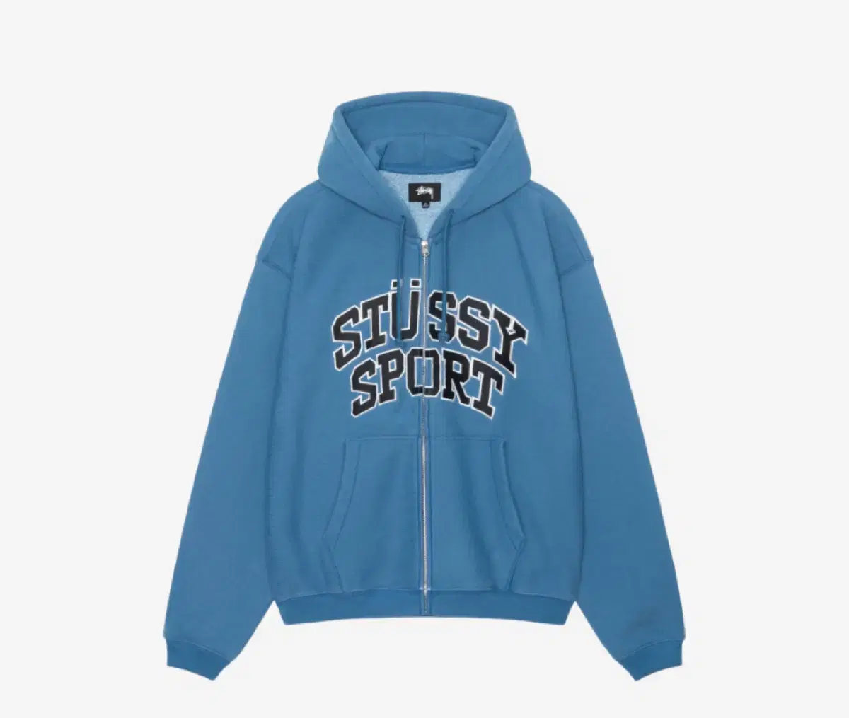 [XL] Stussy Sports Logo HoodieZip-up Bloo