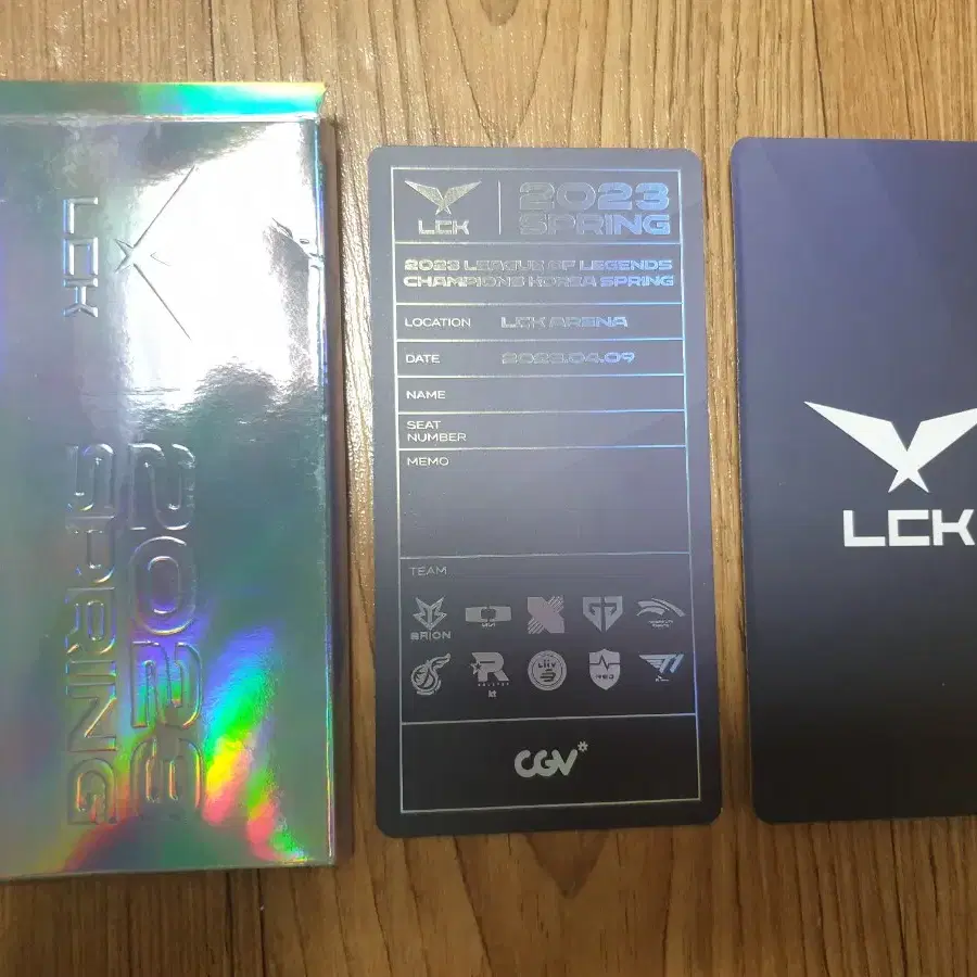 cgv 한정판 2023 lck 우승 티켓 + 자석마그넷 (안전포장)