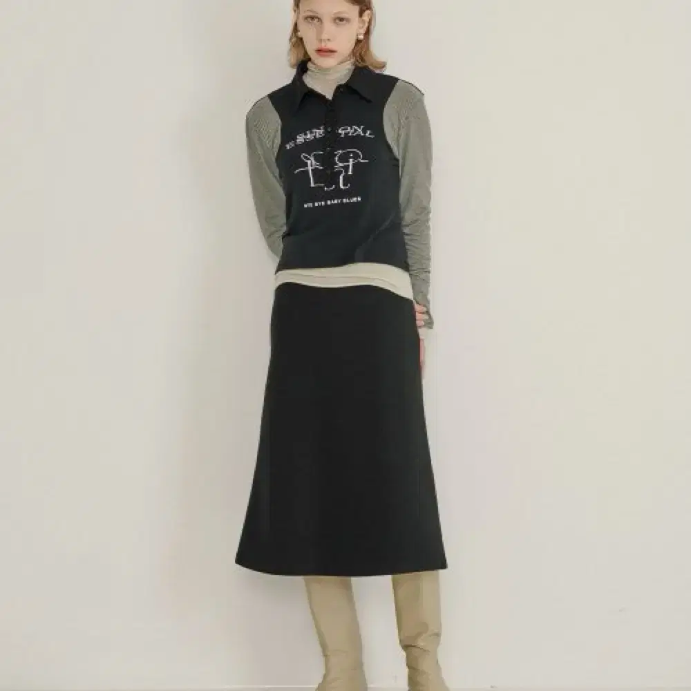 sinoon 시눈 set long skirt black