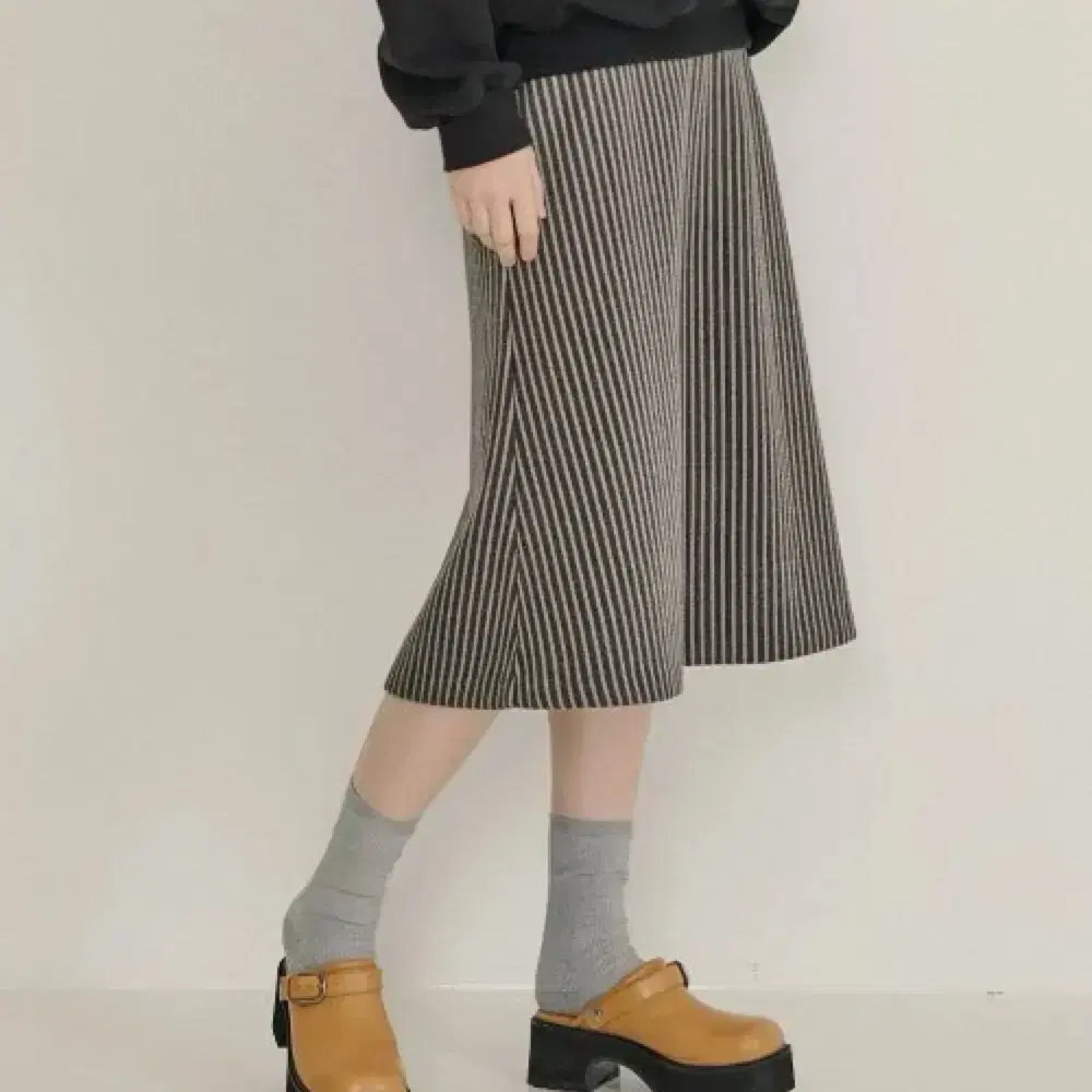 시눈 sinoon set long skirt stripe