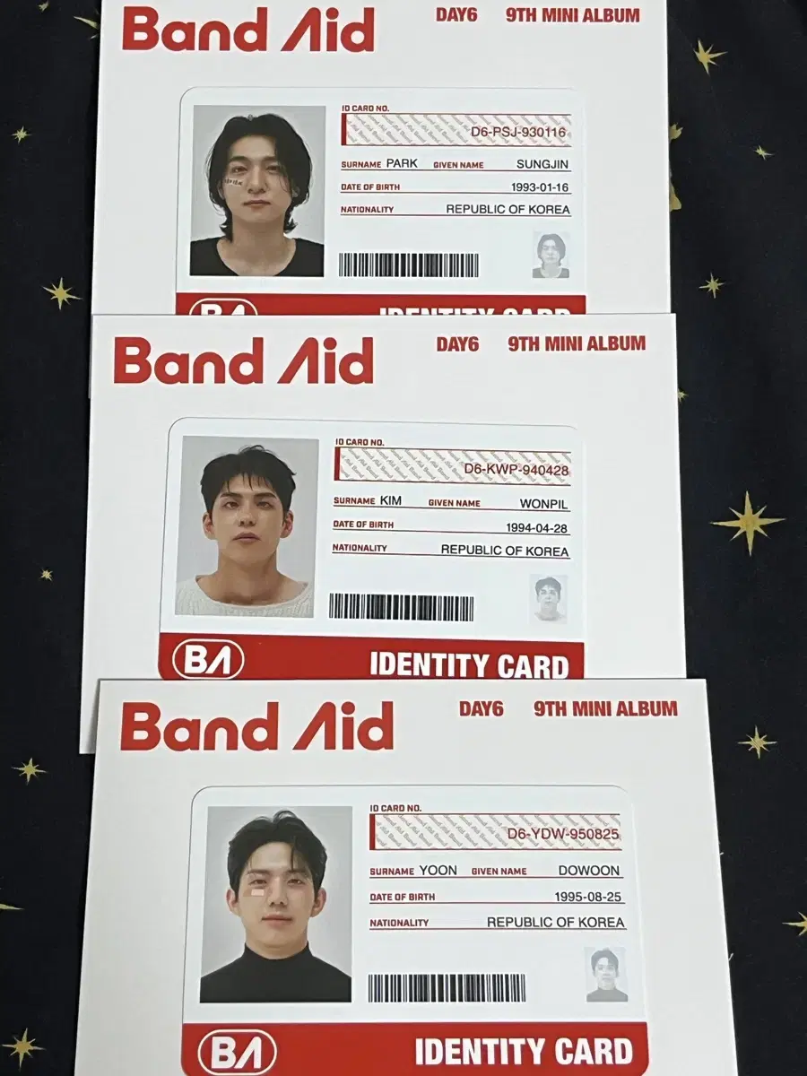 Day 6 Bandaid ID Card Sungjin Wonpil