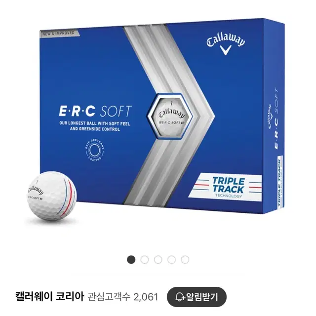 캘러웨이 ERC 소프트 트리플트랙 흰색 새상품