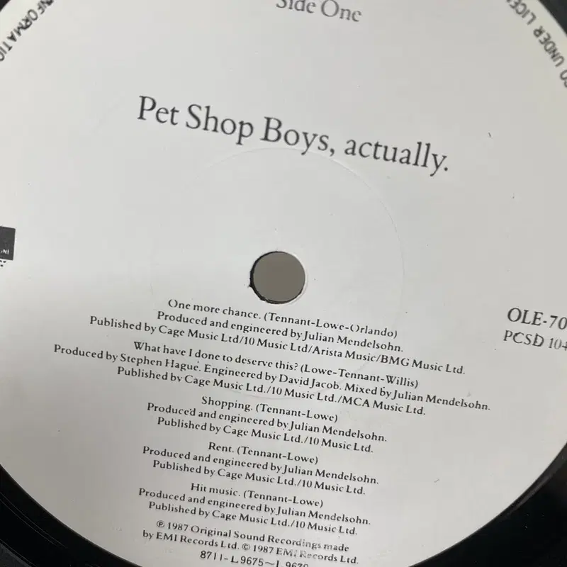 PET SHOP BOYS LP / AA4671