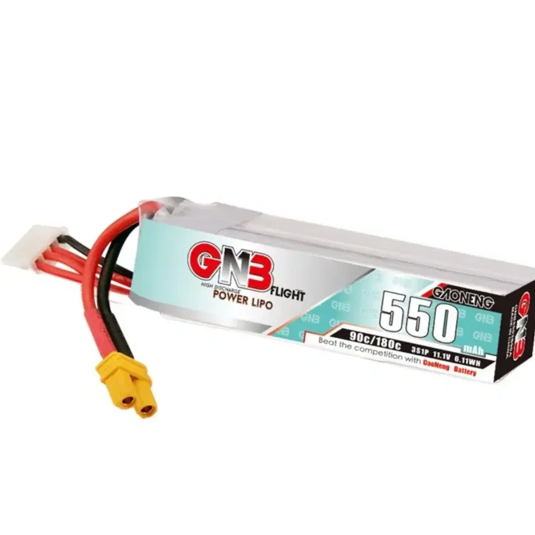 GNB 3S 11.1V 550mAh 90C 180C LiPo 배터리3개