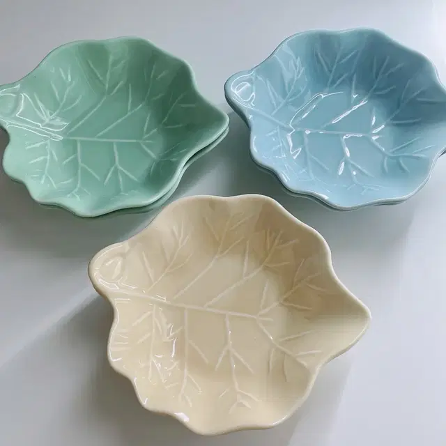 Vintage leaf plate 빈티지 접시 6PCS SET