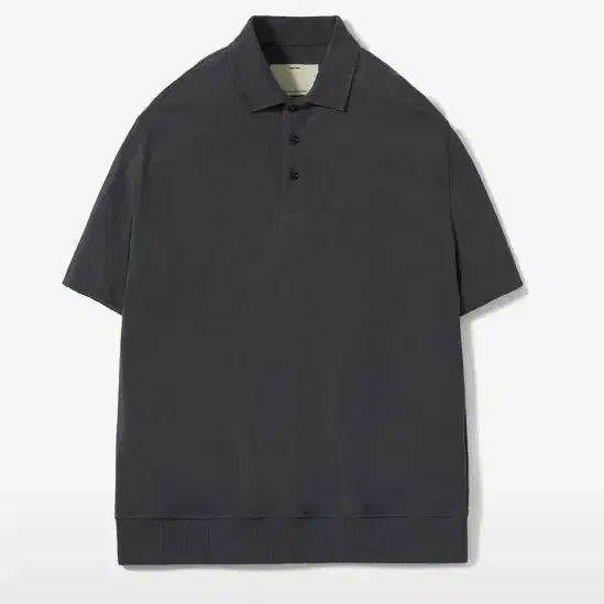 [3] Short Sleeve Polo T-Shirt (Charcoal)