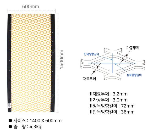 실족방지망 철근용 국산 새제품(납품취소건) 싸게 팝니다