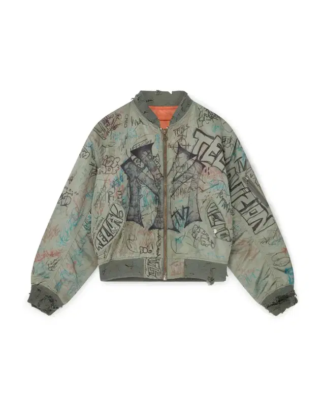 (XL) Mowalola graffiti bomber