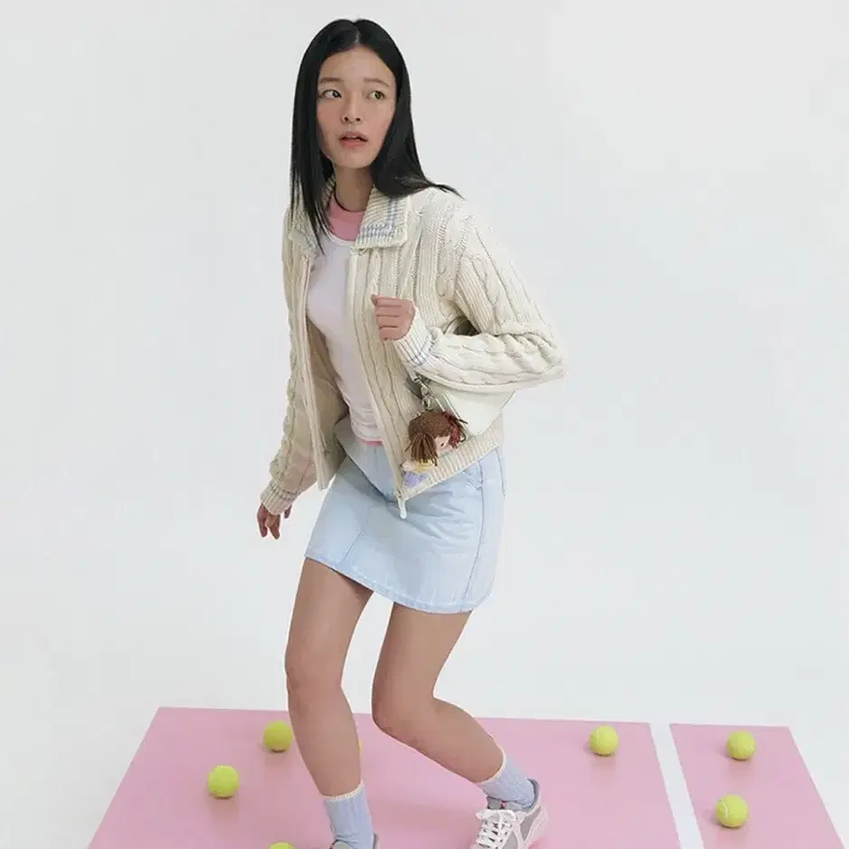 그로브 23SS KNIT ZIPUP IVORY