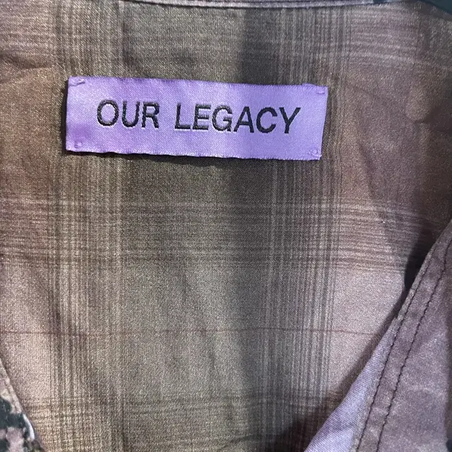 아워레가시 ourlegacy 버로우드 빈티지 앤틱패턴 셔츠