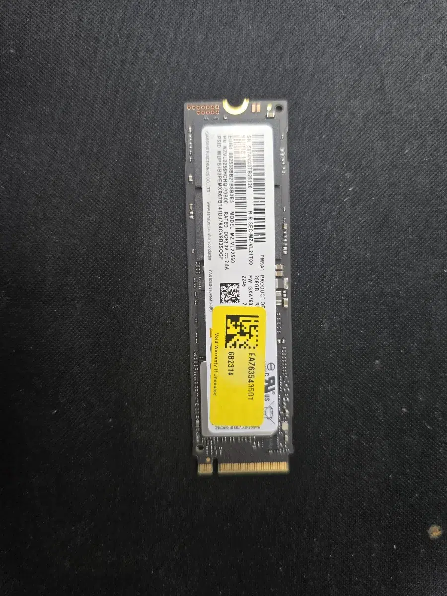 삼성 PM9A1 PCI 4.0 256GB SSD