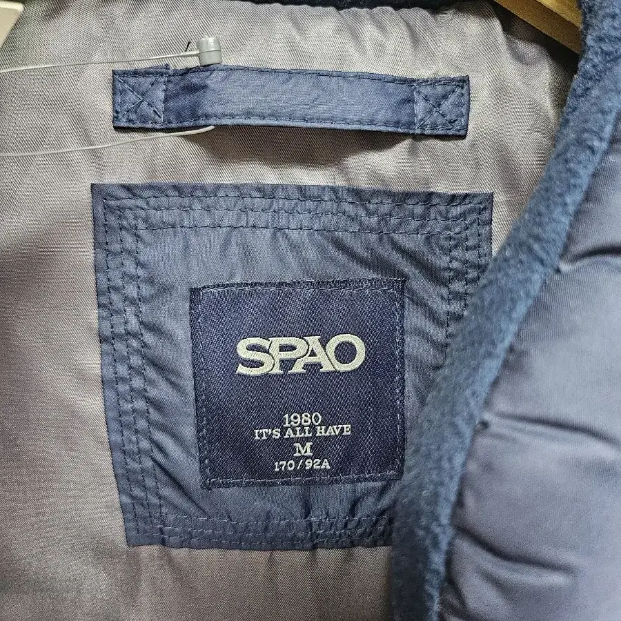 SPAO 블루네이비 패딩조끼 새제품 M95