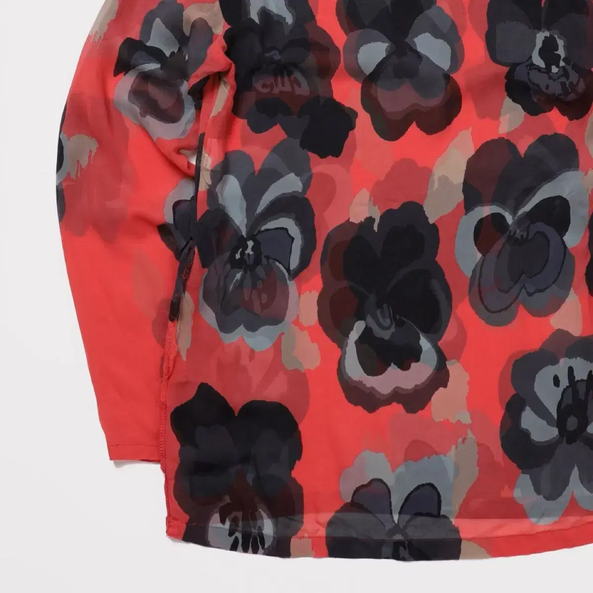 Dries Van Noten Flower Silk Blouse