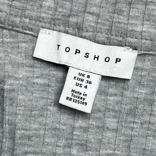 탑샵(TOPSHOP) 카라 골지 롱 원피스