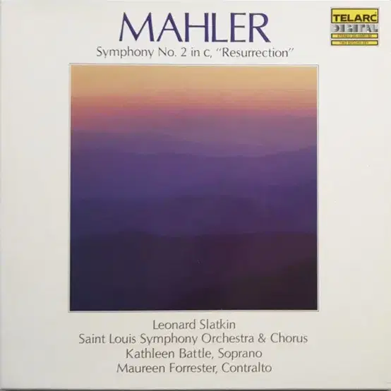 Mahler 2 말러 resurrection lp germany 1983