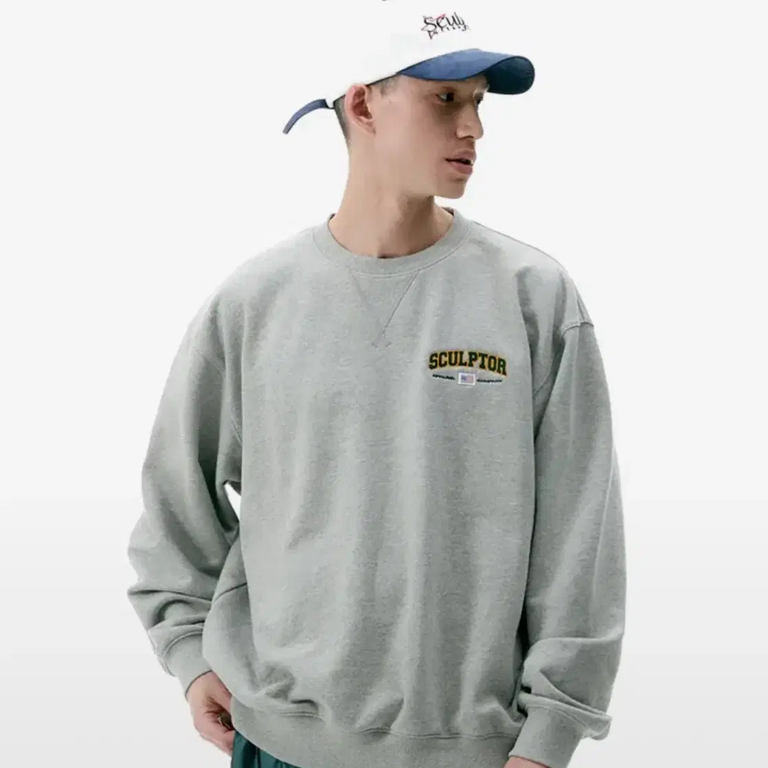 스컬프터 Classic Varsity Sweatshirt 맨투맨 그레이