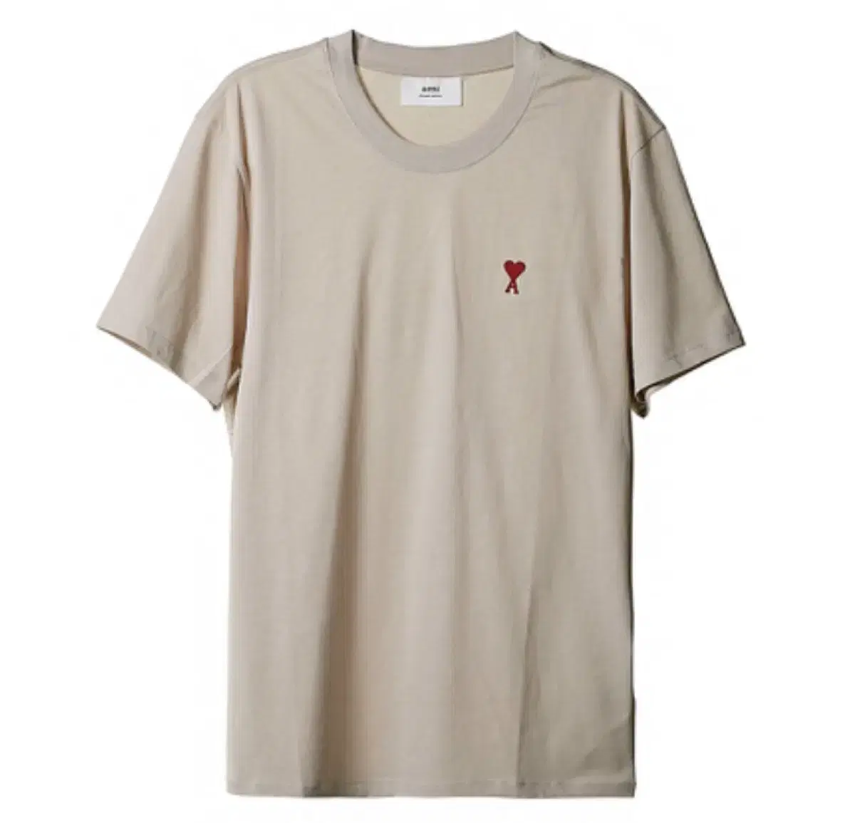 [L size] Army Smallheart Logos Bone Short Sleeve T-Shirt Beige