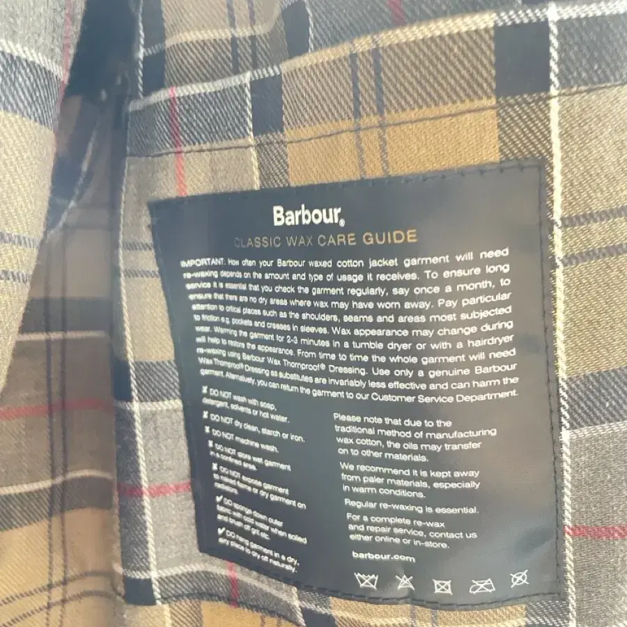 바버 barbour 왁스 자켓 A7 상태 S급