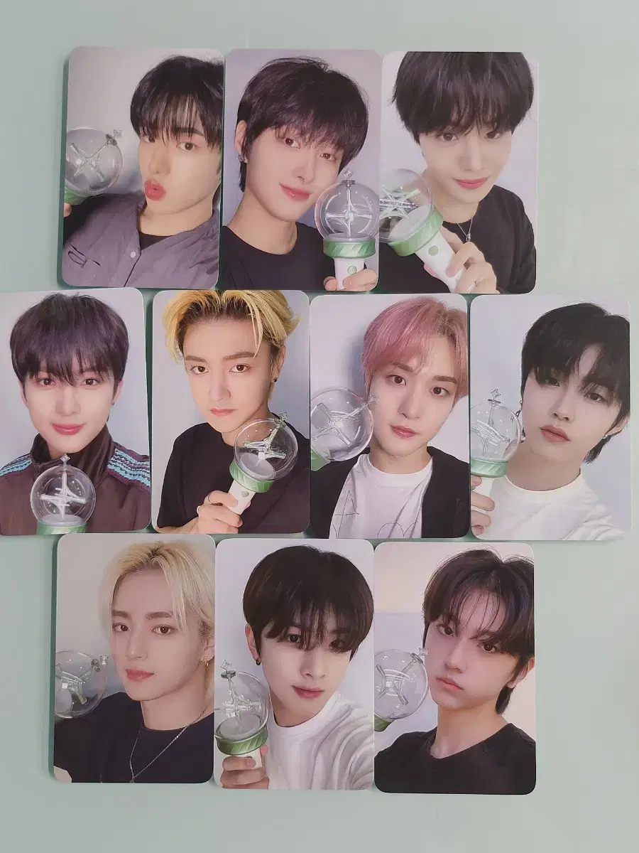 Unsealed Fantasy Boys lightstick photocard set of photo cards.