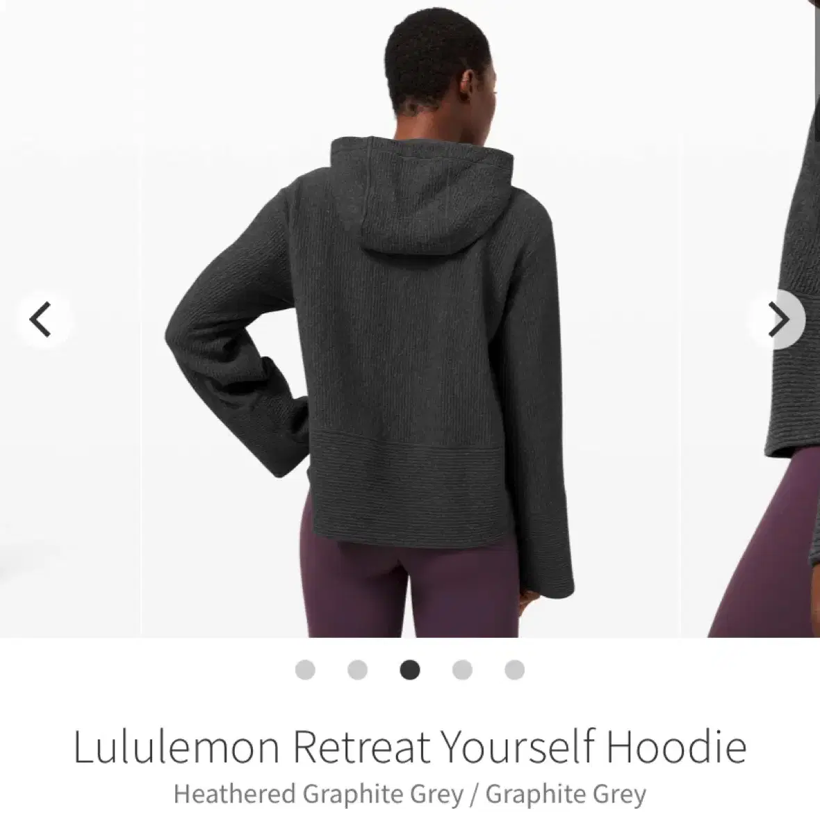 (새상품)룰루레몬 후디 Retreat Yourself Hoodie 챠콜