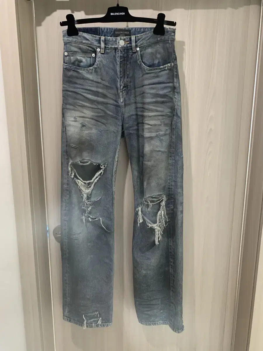 Balenciaga Summer Destroyed Denim Regular Fit