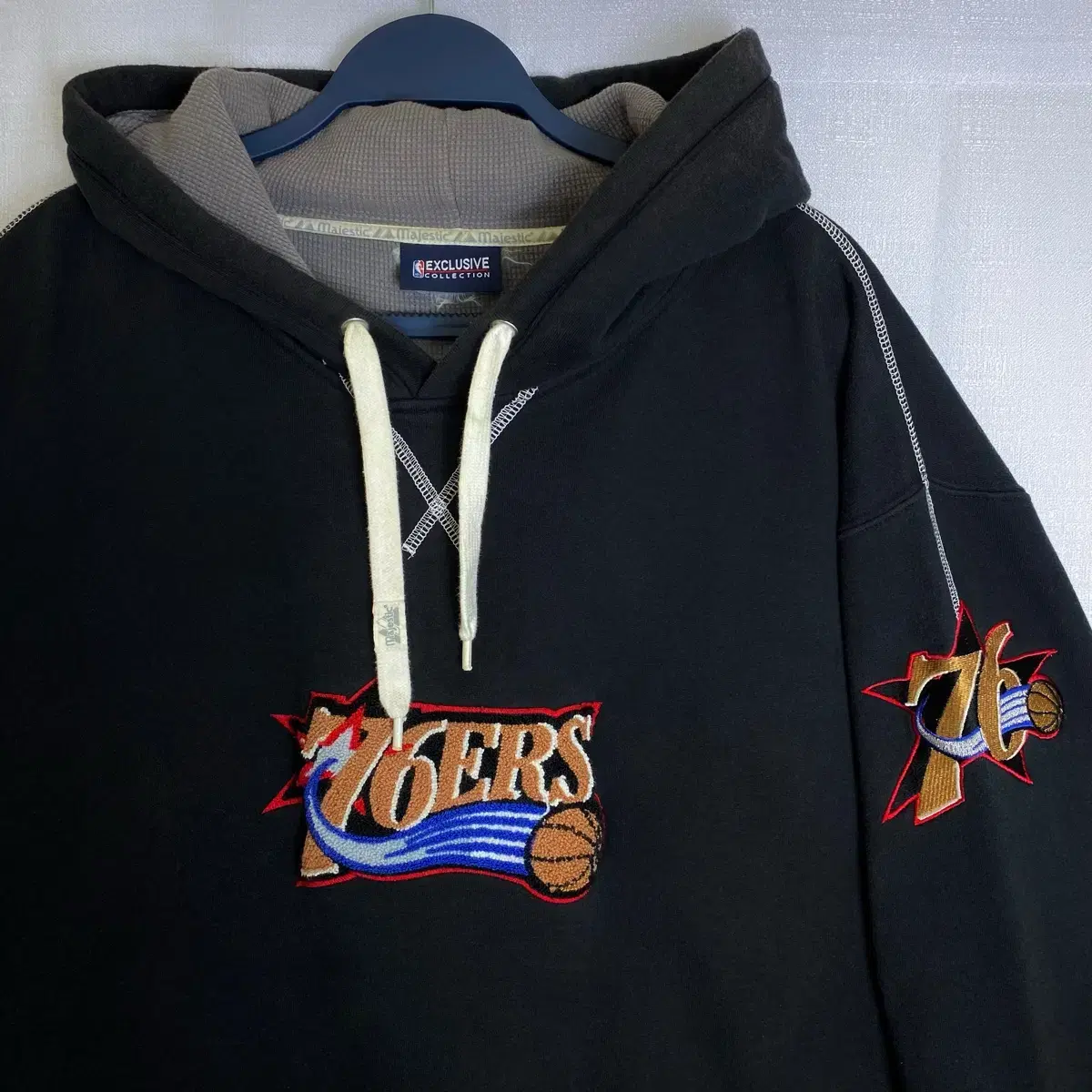 [2XL~] 마제스틱 NBA 필라델피아 76ers 후드 희귀매물