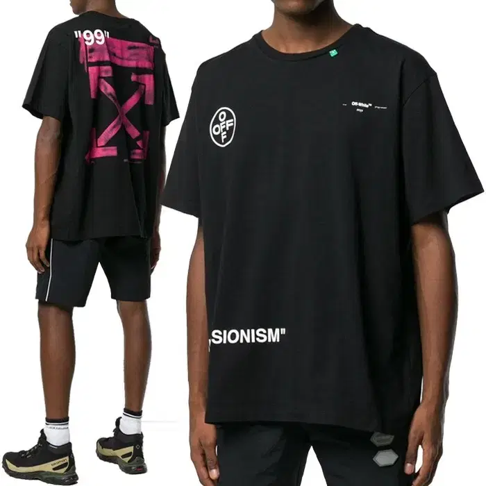 [L, XXL] Off-White Stencil Short Sleeve