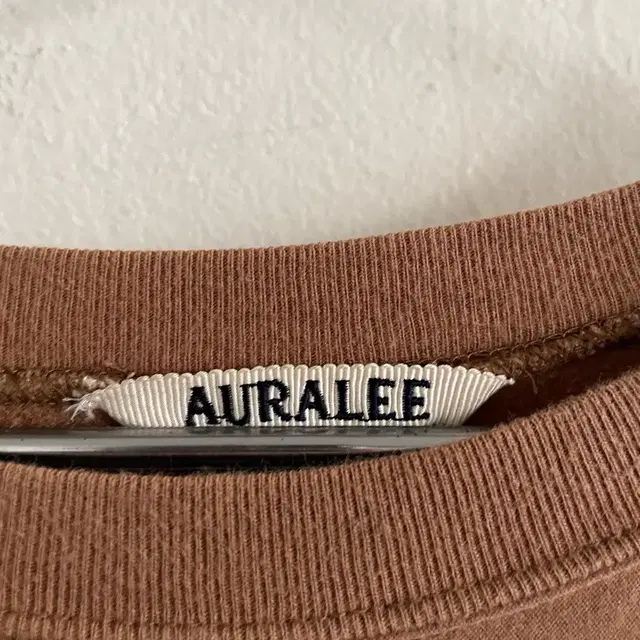 오라리 auralee 긴팔 크루넥 스웻셔츠