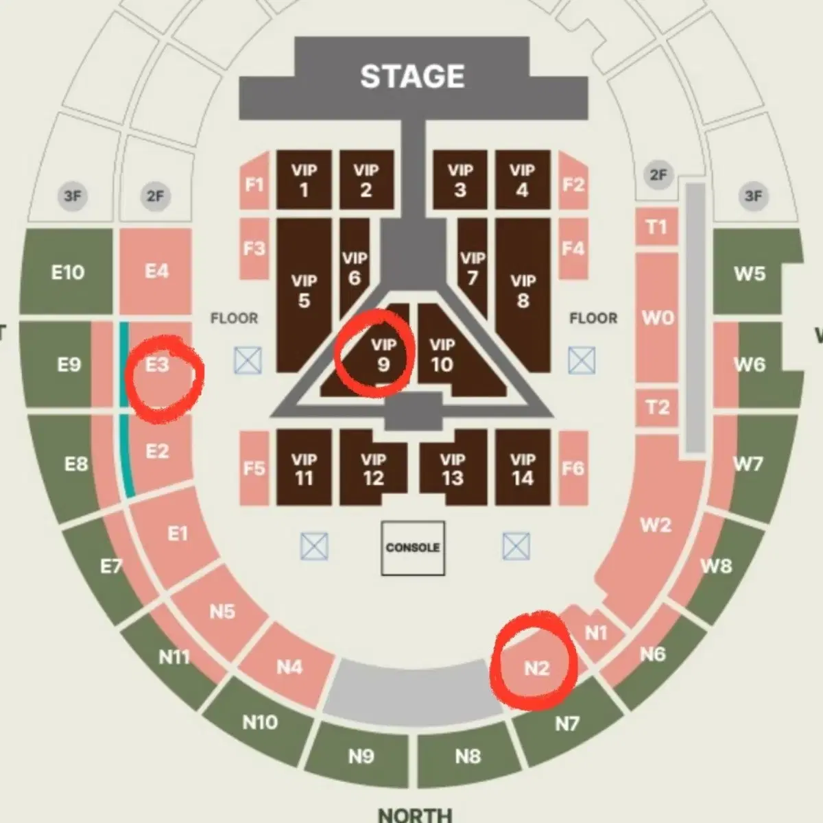 세븐틴 고양콘 2층 N2구역 21열 첫콘 양도합니다 SVT 콘서트