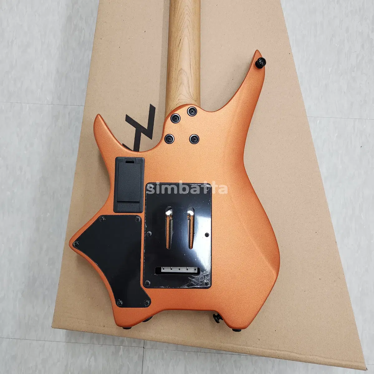 Hex Headed Electric Guitar N500 Metallic Coral Orange #헥스일렉