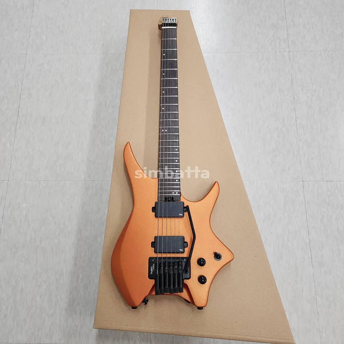 Hex Headed Electric Guitar N500 Metallic Coral Orange #헥스일렉