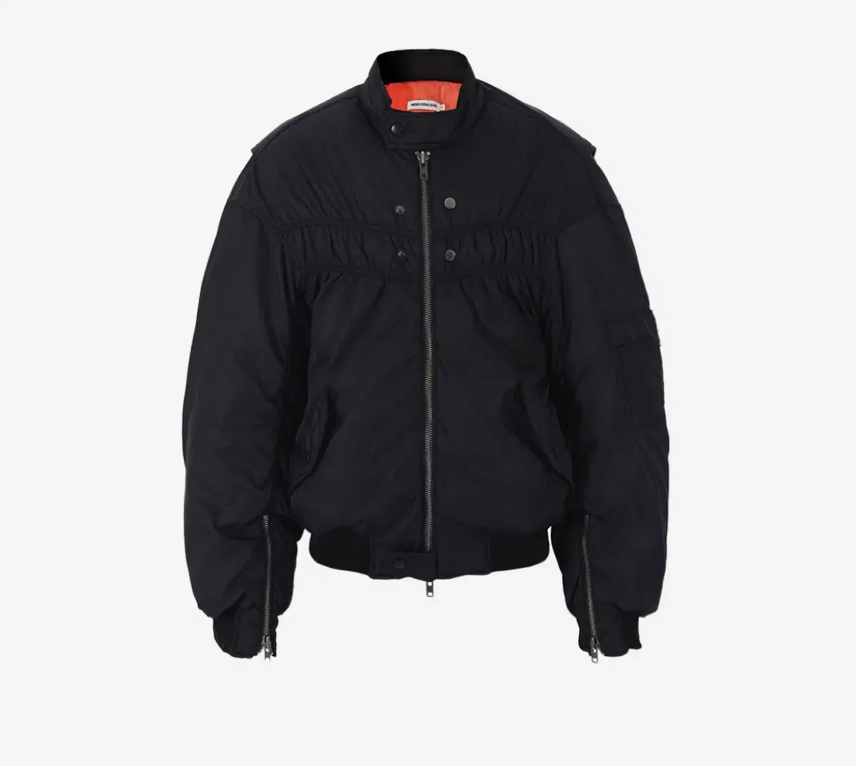 [1] Noculous Biker Bomber Jacket Black