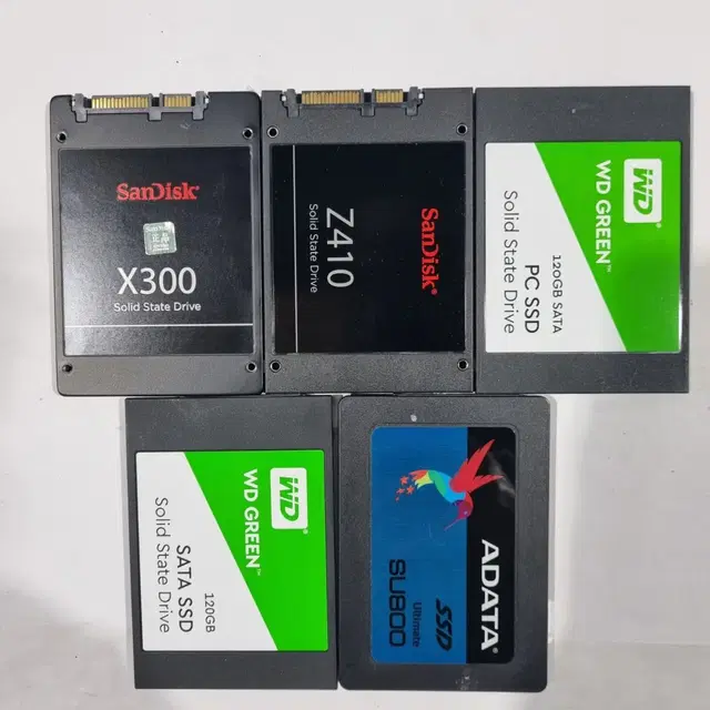 외산Wd, sandisk등 ssd 120~128g 일괄