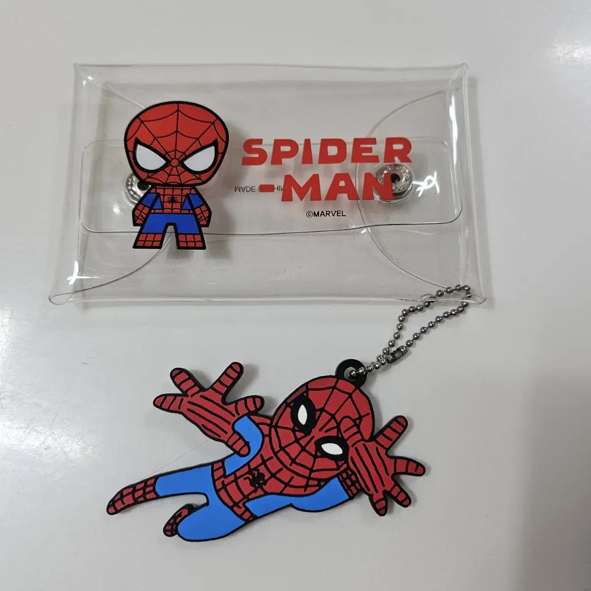 Marvel Spider-Man Transparent PVC Wallet with Rubber keyring ^m^