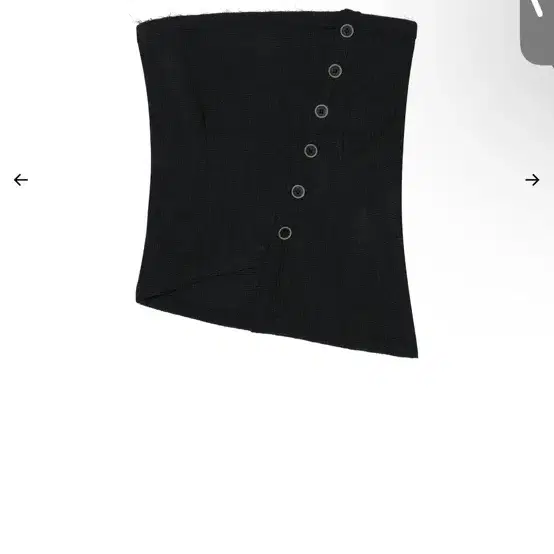 보헴서 보헤미안서울 OBLIQUE BUTTON BUSTIER, CHARC