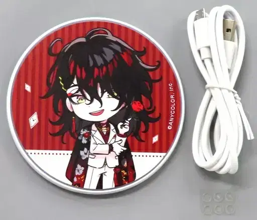 NIJISANJIEN LuxeM Vox Akuma Curtain Horn Wireless Charger Sells merchandise